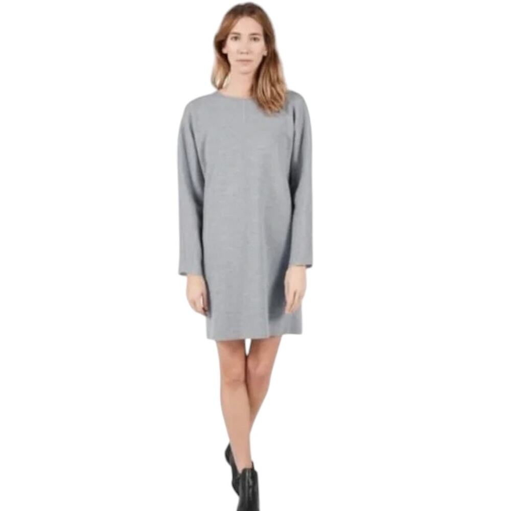 Everlane Gray Long Sleeve Dress
